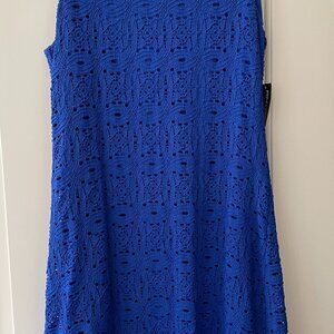 RN Studio by Ronnie Nicole Cobalt Blue Lacy Dress Size 6P
